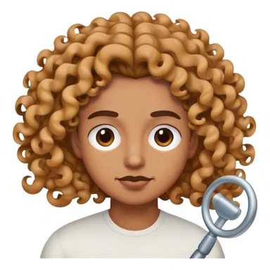 me making overnight curls sticker