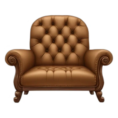 un canape Cuir Center avec Bonne Année assis dessus sticker