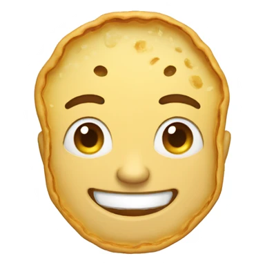 una tostada de pan sonriente sticker