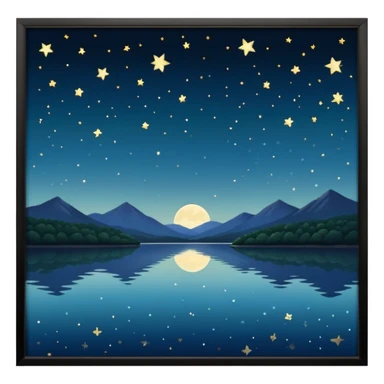 arkansas lake in the night sticker