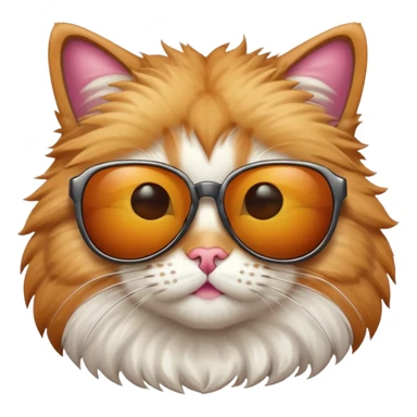 Cat with sunglasses sticker