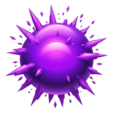 purple bomb explosion sticker