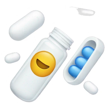 powder and pill supplements sticker