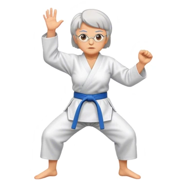 grandma karate sticker