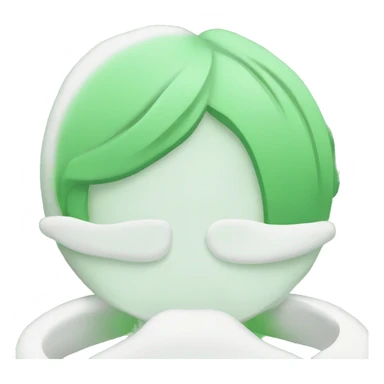 Green and white spa aesthetic  sticker