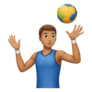 Person catching a ball sticker