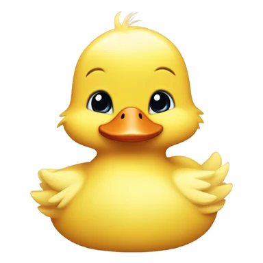 Cute baby duck sticker