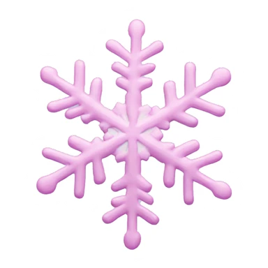 pastel pink snowflake  sticker