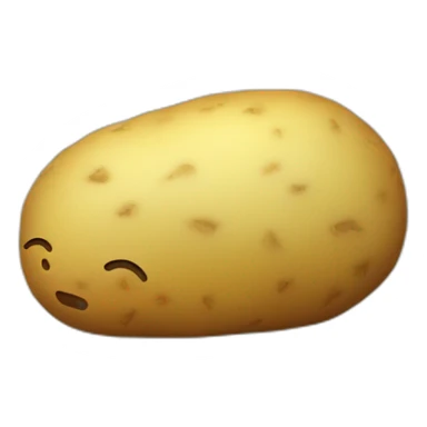 potato sleeping sticker