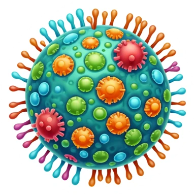 bacteria and virus sticker