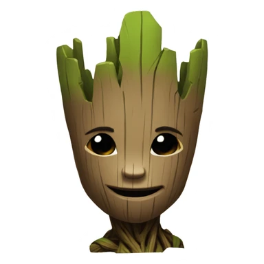 MAke a groot cartoon like mmorpg sticker