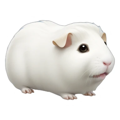 Totally White Guinea pig sticker