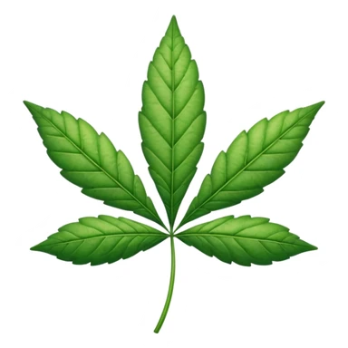 Cute weed leaf sticker