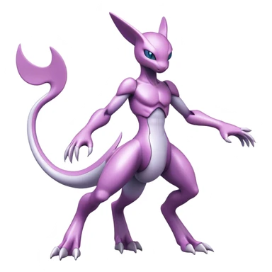  Cool Edgy Shiny Futuristic Ethereal Legendary Mewtwo-Digimon-Genesect-Palkia-Reptile-hybrid full body sticker