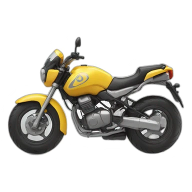 Une moto qui fait un wheeling sticker