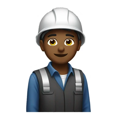 young guy working for an oil company in a helmet sticker