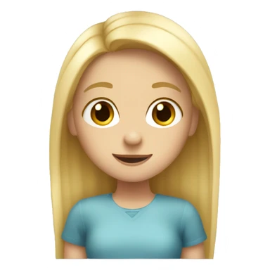 A girl with blonde hair who likes to collect bugs sticker