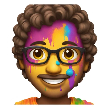 Happy holi sticker