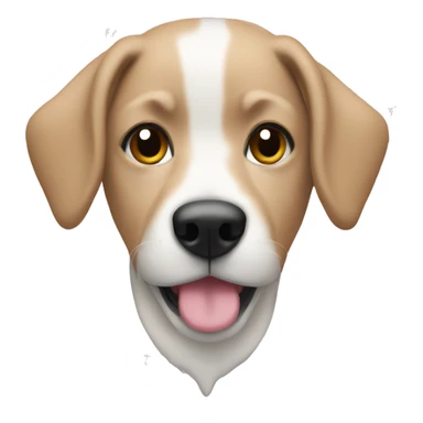 Dog in a light pink and white Christmas sweater  sticker