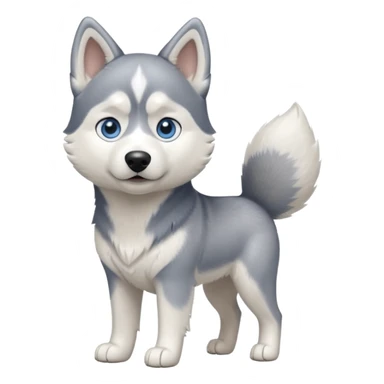 dog full image husky sticker