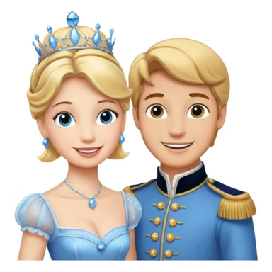 Cinderella and the Prince sticker