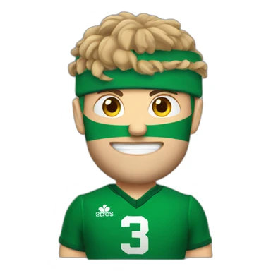 Irish rugby player sticker