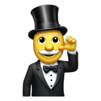 Monopoly man sticker