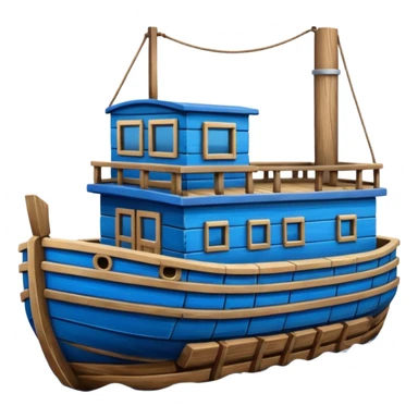 Blue barge images  sticker