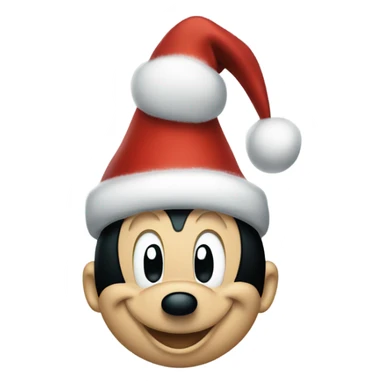 Mickey mouse christmas sticker