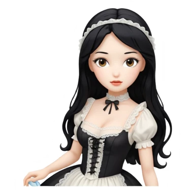 Erotic Sex doll maid  sticker