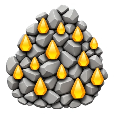 beautiful computer code made of rocks sticker