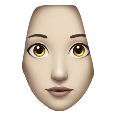 Cyber futuristic robot elf with long ears sticker