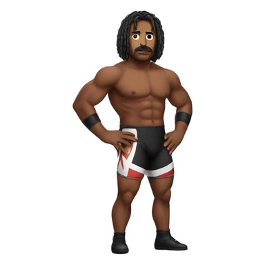 Wrestler wearing too too sticker