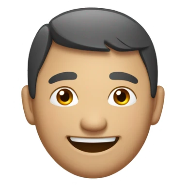 Smiling Mongolian man showing thumbs up  sticker