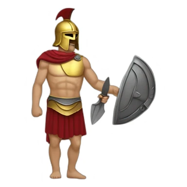 Athenian figth with spartan sticker