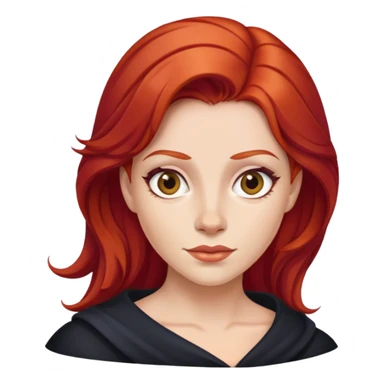 regina con capelli rossi sticker