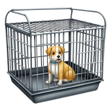 Empty Dog cage sticker