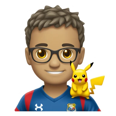 Pikachu com camisa do fortaleza esporte clube sticker