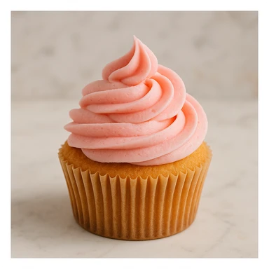 Cupcake with pink icing sticker