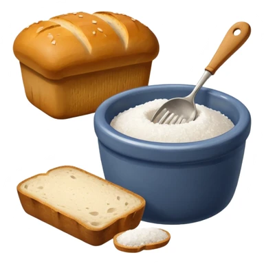  simple salt cellar and bread   sticker