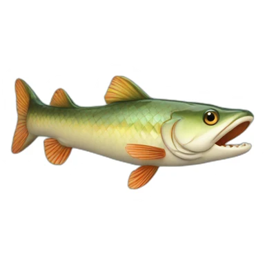 Gar fish sticker