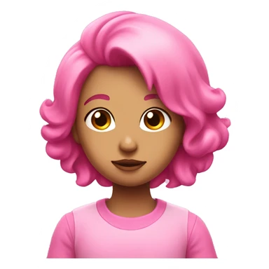 Pink riborn with heart sticker