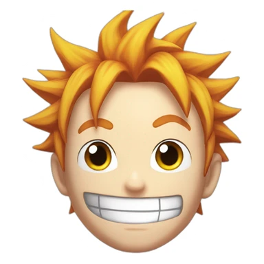 Natsu dragneel face sticker