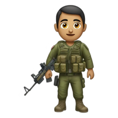 Palestinian in war sticker