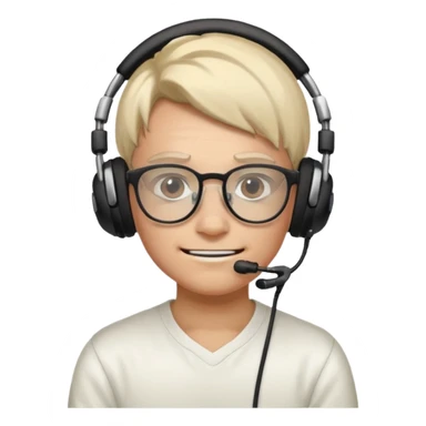 It’s a relaxed selfie of you wearing a glowing gaming headset, glasses, and piercings, lit by red and purple room lights, with a soft, tired-smirk expression.

 sticker