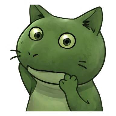 Cat holding its ears in distress from being overwhelmed sticker