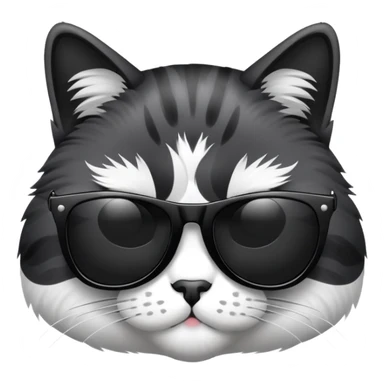 cool cat wearing sunglasses sticker