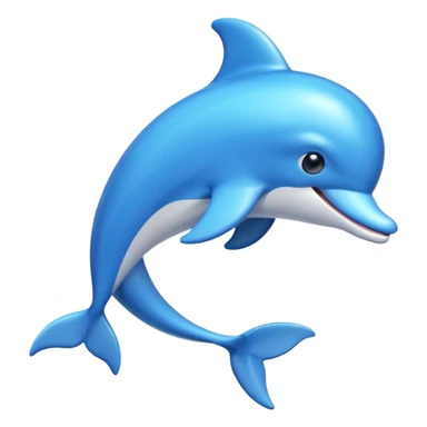 dolphin shaped photo frame, emoji style sticker