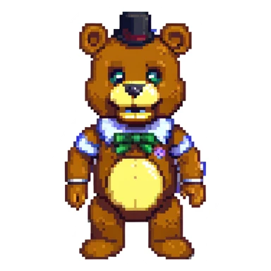 Freddy Fazbear bear animatronic sticker
