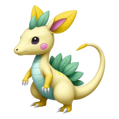 Leavanny-Gallade-Ampharos-Inteleon-Nidoqueen-Fakémon-Pokémon-hybrid-fusion-creature, full body sticker